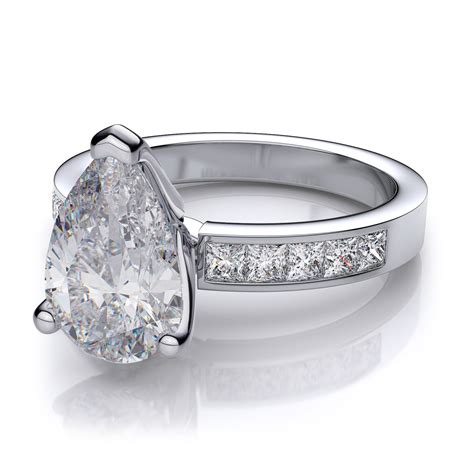 pear shaped stones for rings chanel|pear shaped diamond rings.